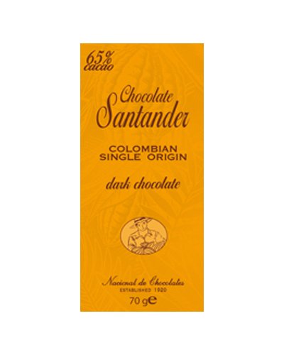 Santander 65% Single Origin Chocolate, 2.47 ounce Bars (Pack of 10) logo