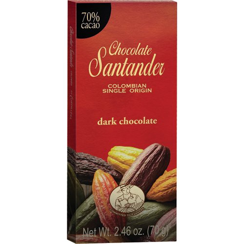 Santander 70% Cocoa Bar logo