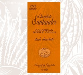 Santander, Choc Bar 70%, 2.5 Oz (Pack of 10) logo