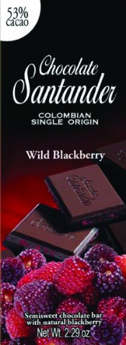 Santander Chocolate Bar, 53% Semi-dark Wild Blackberry, 2.29 Ounce logo