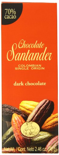 Santander Chocolate Bar, 70% Dark, 2.46 Ounce logo