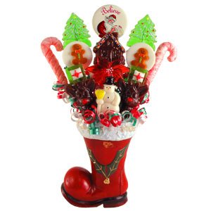 Santa’s Boot Lollipop Bouquet. logo