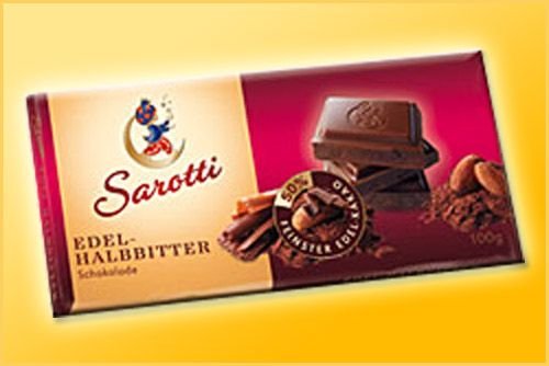 Sarotti Halbbitter 100g logo