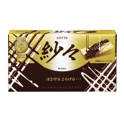 Sasha Original Meshed Milk & White Chocolate By Lotte From Japan 69g logo