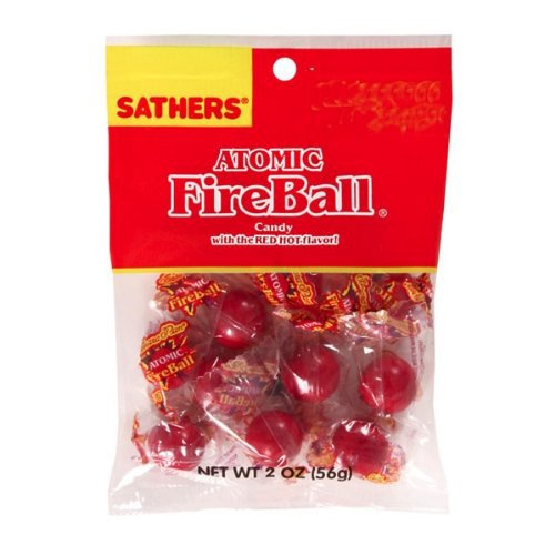 Sathers Atomic Fireball, 2 ounce Bags (Pack of 12) logo