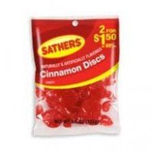 Sathers Cinnamon Discs, Labeled 2/$1.50 (Pack of 12) logo