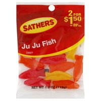 Sathers Ju Ju Fish, Labeled 2/$1.50 (Pack of 12) logo