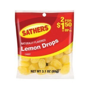 Sathers Lemon Drops, Labeled 2/$1.50 (Pack of 12) logo