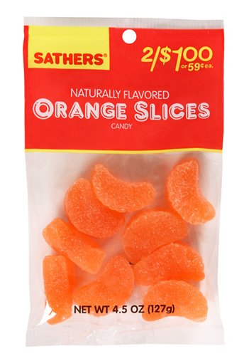 Sathers Orange Slices, 4.5 ounce Bags (Pack of 12) logo