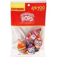 Sathers Rain-blo Pops, 2 ounce Bags (Pack of 12) logo