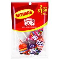 Sathers Rain Blo Pops 2$1.50 logo