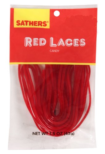 Sathers Red Laces (Pack of 12) logo