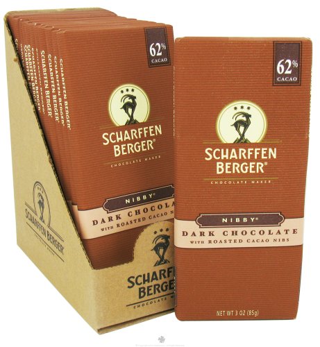 Scharffen Berger 62 Percent Cacao Nibby Dark Chocolate Bar, 3 Ounce — 12 Per Case. logo