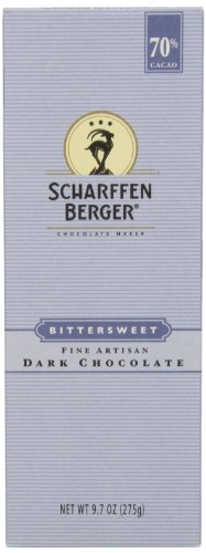 Scharffen Berger Baking Bar, Bittersweet Dark Chocolate (70% Cacao), 9.7 ounce Packages (Pack of 3) logo