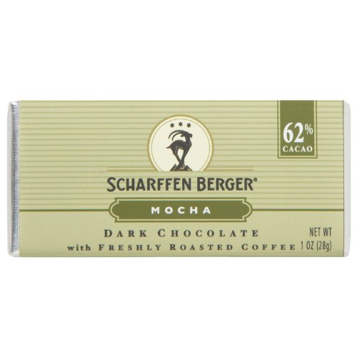 Scharffen Berger Chocolate Bar, Mocha (dark Chocolate With Freshly Roasted Coffee) (62% Cacao), 1 ounce (Pack of 9) logo