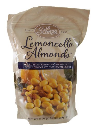 Sconza Lemoncello Chocolate & Lemon Cream Almonds, 24 Oz Bag logo