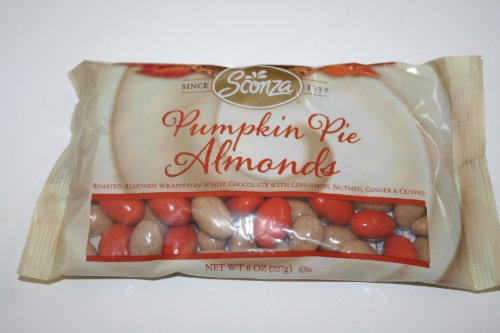 Sconza Pumpkin Pie Almonds – 8oz Bag – 3 Pack logo