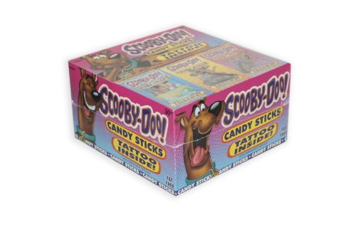 Scooby-doo Candy Sticks With Tattoo (Pack of 30) logo