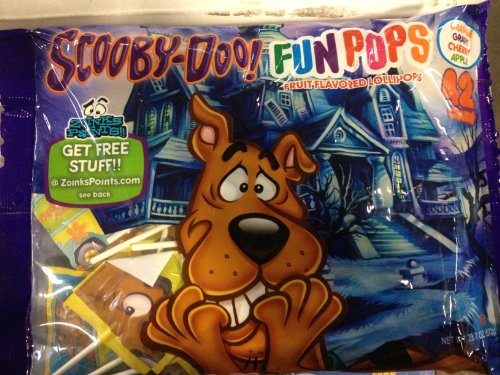 Scooby Doo! Fruit Flavored Lollipops 42 Count Bag logo