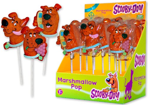 Scooby Doo Marshmallow Lollipops (Pack of 12) logo