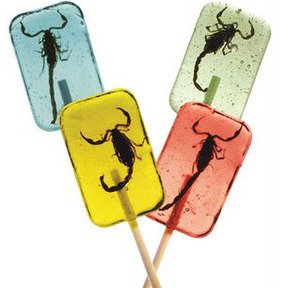 Scorpion Lollipop (4 Count) apple, Bannana, Blueberry, Strawberry logo