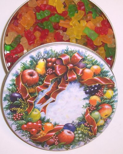 Scott’s Cakes Gummie Bears In A Mini Christmas Wreath Tin logo