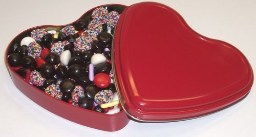 Scott’s Cakes Licorice Bridge Mix In A 9 Heart Shape Tin logo