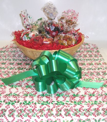 Scott’s Cakes Small Candy Lovers Christmas Basket No Handle Candy Cane Wrapping logo