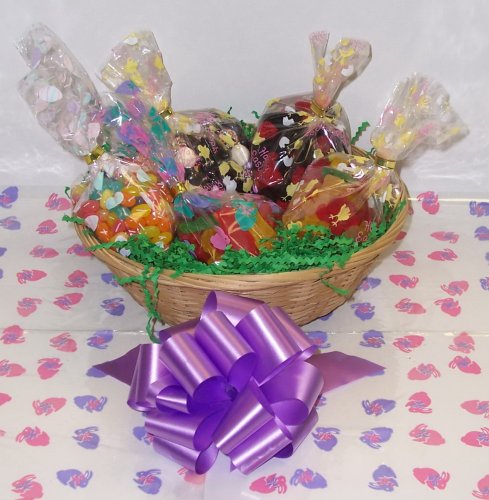 Scott’s Cakes Small Candy Lovers Easter Basket No Handle Bunny Hop Wrapping logo