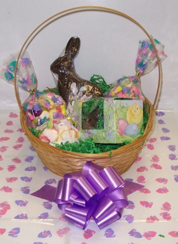 Scott’s Cakes Small Easter Bonnet Candy Dreams Easter Basket Handle Bunny Hop Wrapping logo