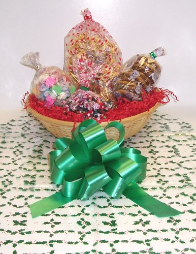 Scott’s Cakes Small Warm Wishes Christmas Basket No Handle Holly Wrapping logo