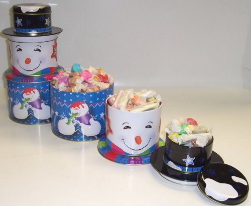 Scott’s Cakes Snowy The Winter Chill Snowman’s 3 Compartment Taffy Lovers Surprise logo