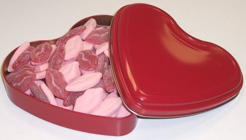 Scott’s Cakes Sour Smoochie Lips In A 9 Heart Shape Tin logo