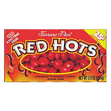 Scs Red Hots Candy – 1 Oz. Box – 24 Ct. logo