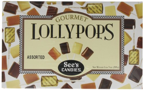 See’s Candies 1 Lb. 5 Oz. Lollypops logo