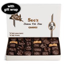 See’s Candies 1 Lb. Dark Nuts & Chews logo