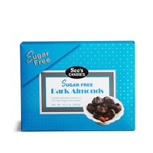 See’s Candies 10.5 Oz. Sugar Free Dark Almonds logo