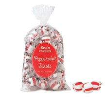 See’s Candies 7 Oz. Peppermint Twists Bag logo