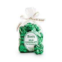 See’s Candies 8 Oz. Milk Chocolate Shamrocks logo