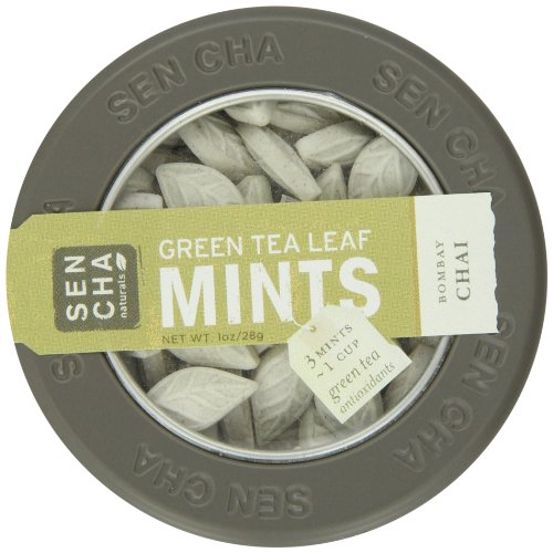 Sencha Naturals Green Tea Mints Canister, Bombay Chai, 1 ounce Canister logo