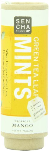 Sencha Naturals Green Tea Mints Tube, Tropical Mango, 0.75 Ounce Tube (Pack of 12) logo