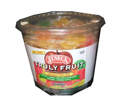 Seneca Truly Fruit Soft Fruit Candies 120, Individually Wrapped Pieces Per Tub(compare To Sunkist Fruit Gems) logo