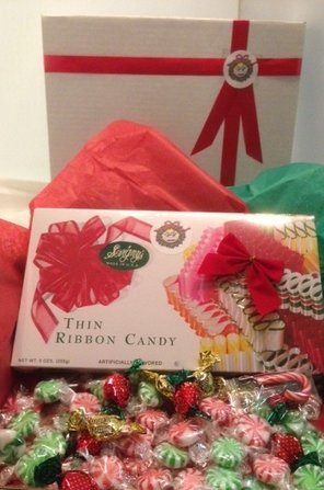 Sevigny’s Christmas Ribbon Candy Deluxe Candy Gift Boxed Assortment logo