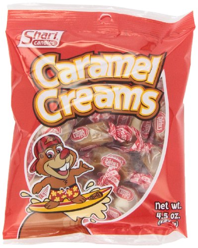 Shari Caramel Creams, 4.5 ounce Bags (Pack of 12) logo