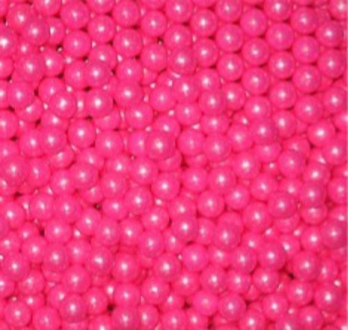 Shimmer Bright Pink Sugar Candy Beads 5lb Bag logo