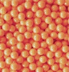 Shimmer Orange Sugar Candy Beads 5lb Bag logo