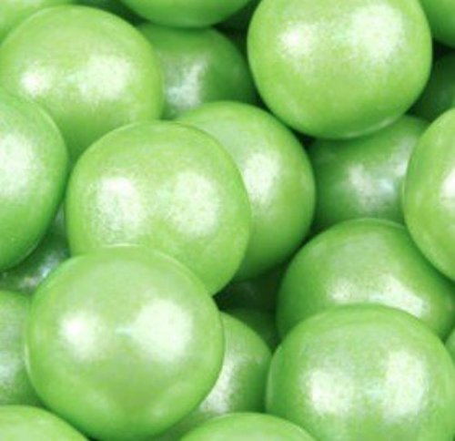 Shimmer Pearlescent Light Green 1 Inch Gumballs 5lb Bag logo