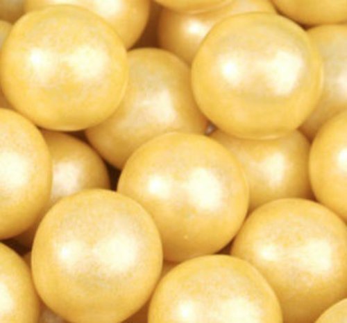 Shimmer Pearlescent Yellow 1 Inch Gumballs 1lb Bag logo