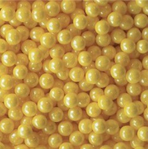 Shimmer Yellow Sugar Candy Beads 5lb Bag logo