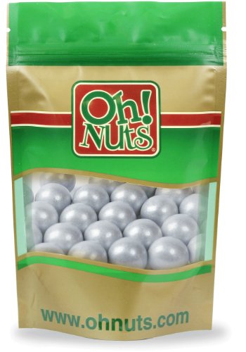 Silver Shimmer Pearl Gumballs 5 Pound Bag – Oh! Nuts logo